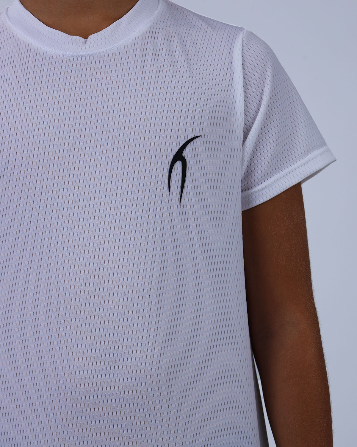 Crew Neck Short Sleeve Breathable Top-Atum -61294616