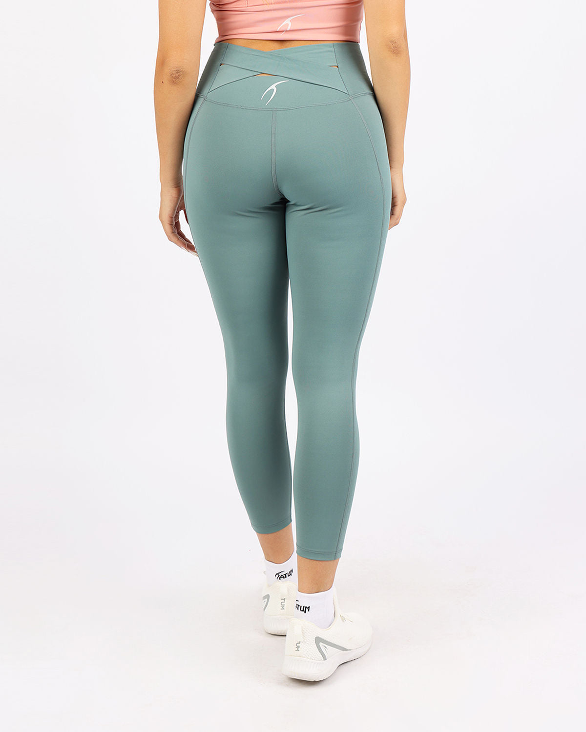 Curve Accent High-Rise Women's Leggings-Atum -39474397