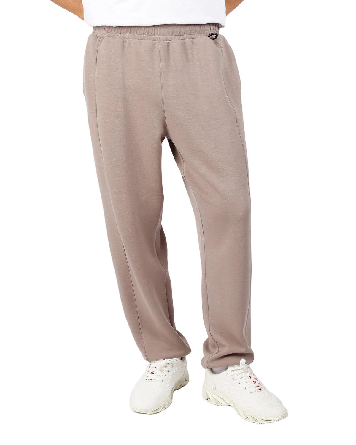Relaxed Motion Taupe Pants-Atum -59608113