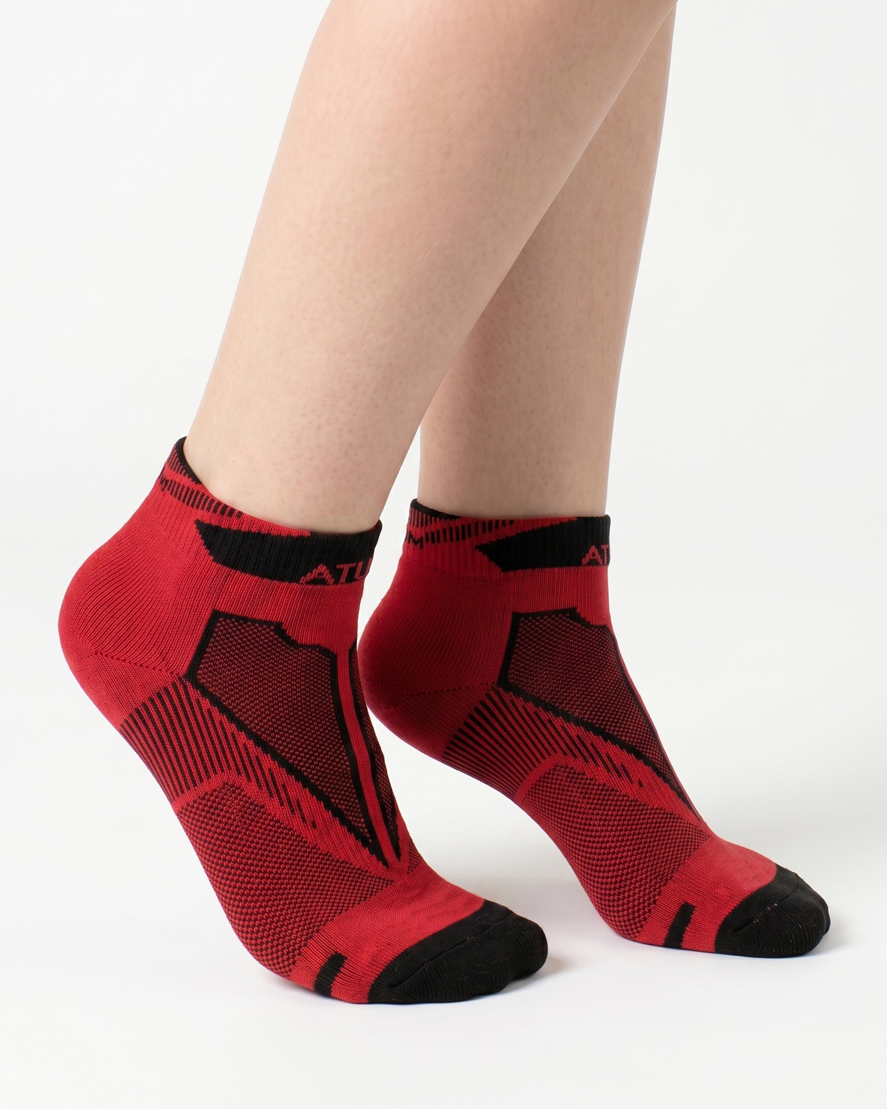 Adults Unisex Low-Cut Red Training Socks
