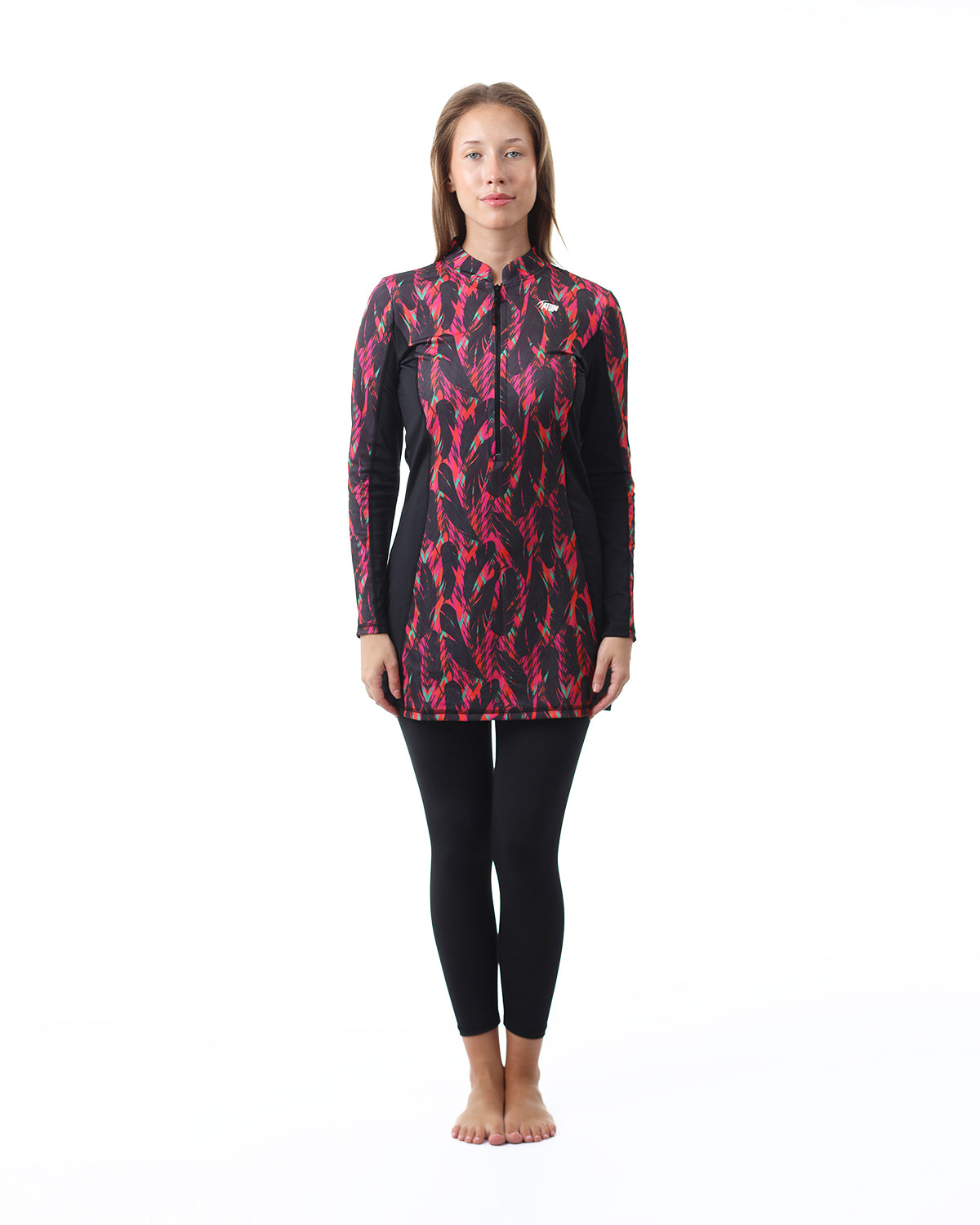 Night Garden Black Long Rashguard-Atum -79177053