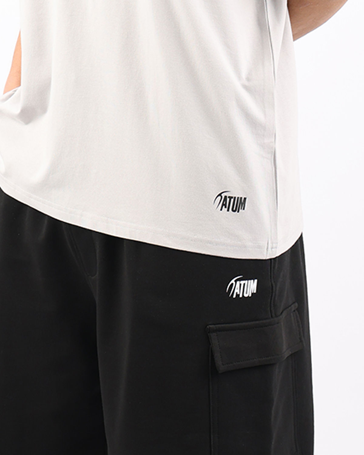 OverSized Basic Men's Light Gray T-Shirt-Atum -62099453