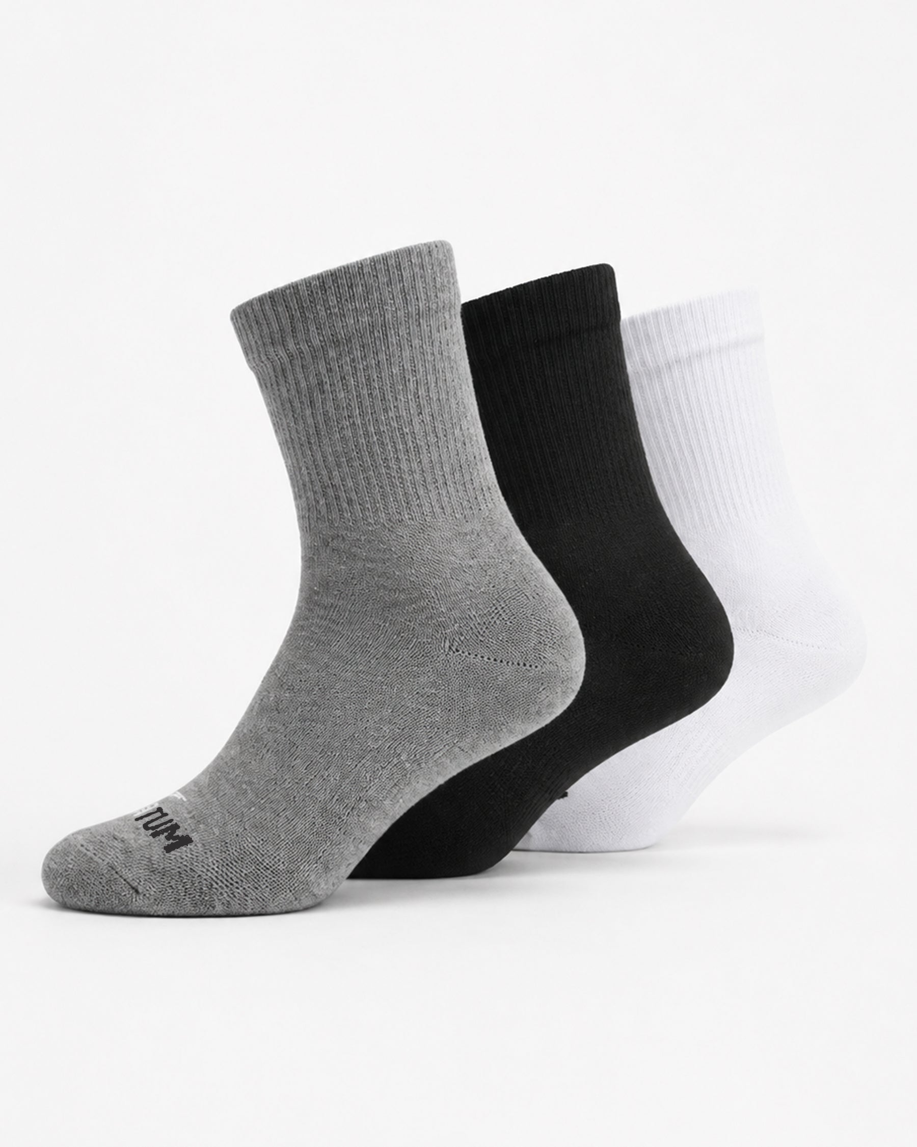 Kids Mid-Crew Mix Socks-Pack of 3
