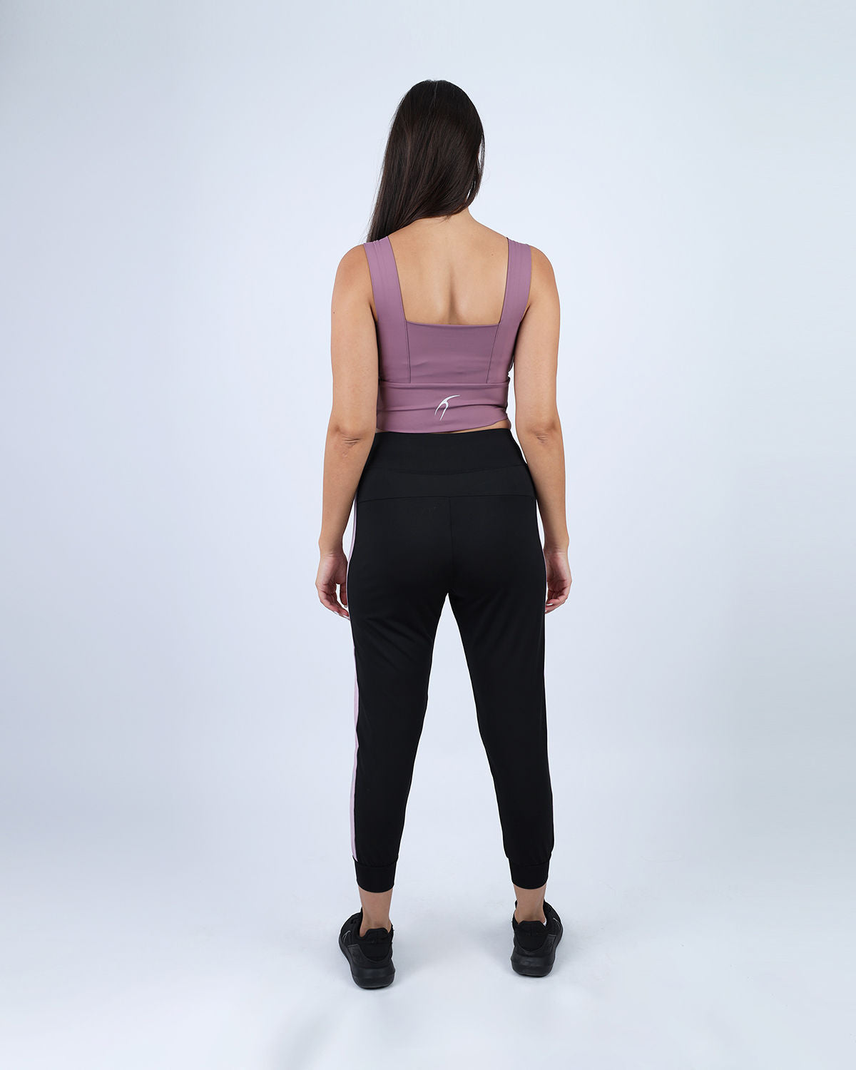 Stride Contrast Panel Pink Leggings-Atum -99705118