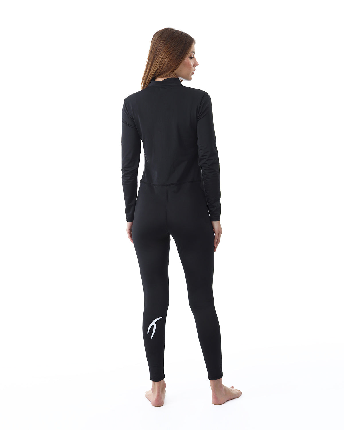 Basic Full Body Black Swimsuit-Atum -66632254