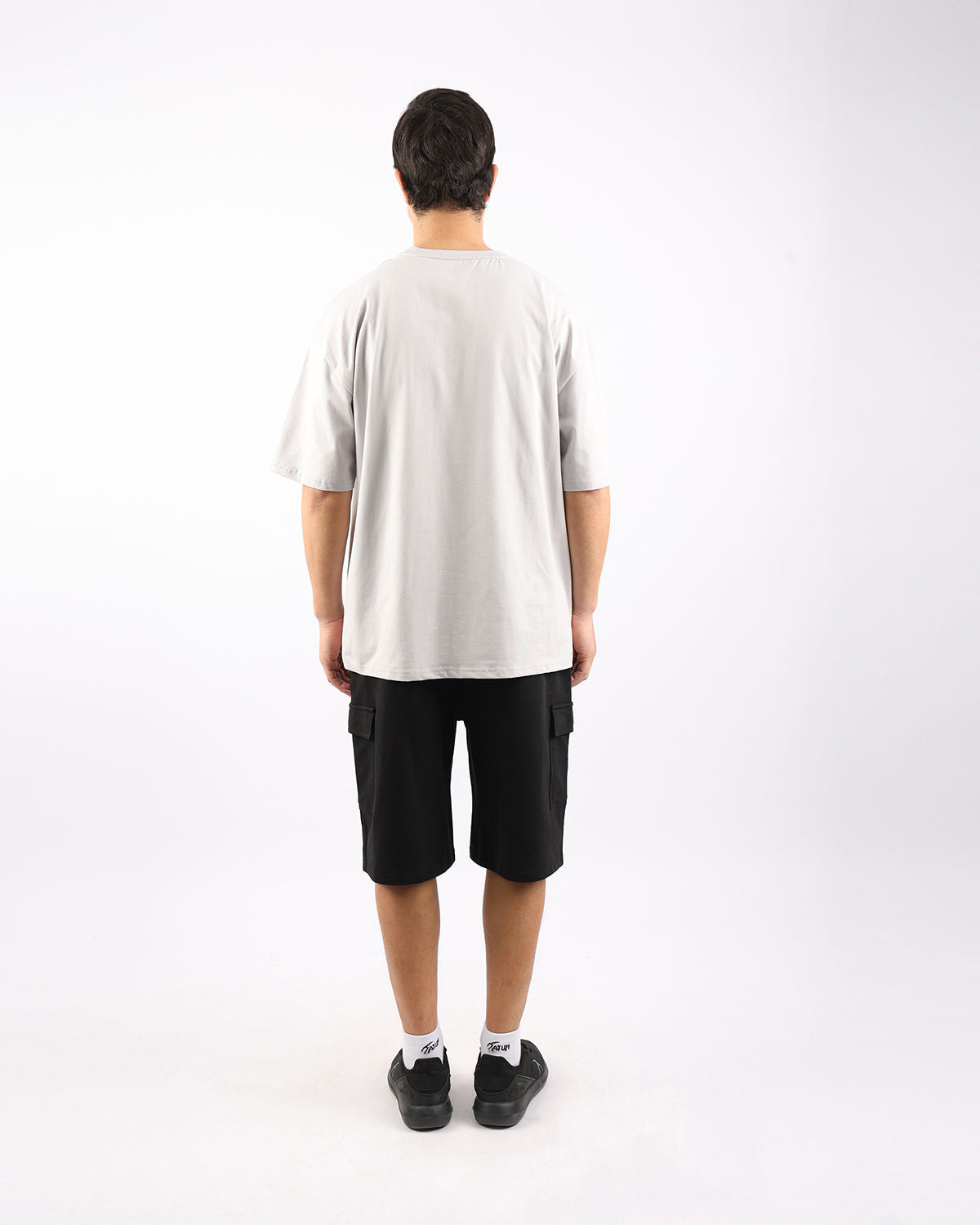 Essential Cargo Men's Black Shorts-Atum -50535149