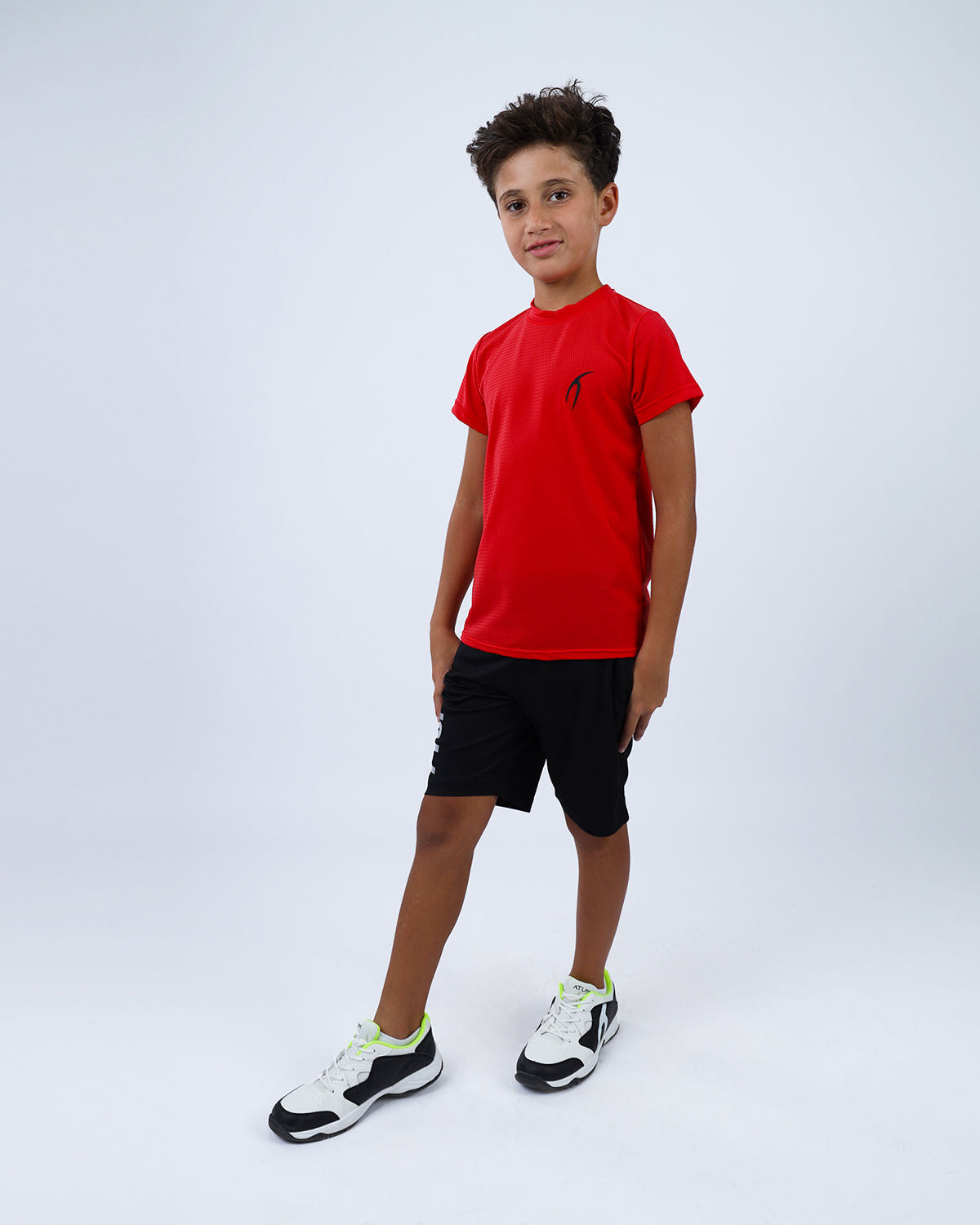 Crew Neck Short Sleeve Breathable Top-Atum -26138270