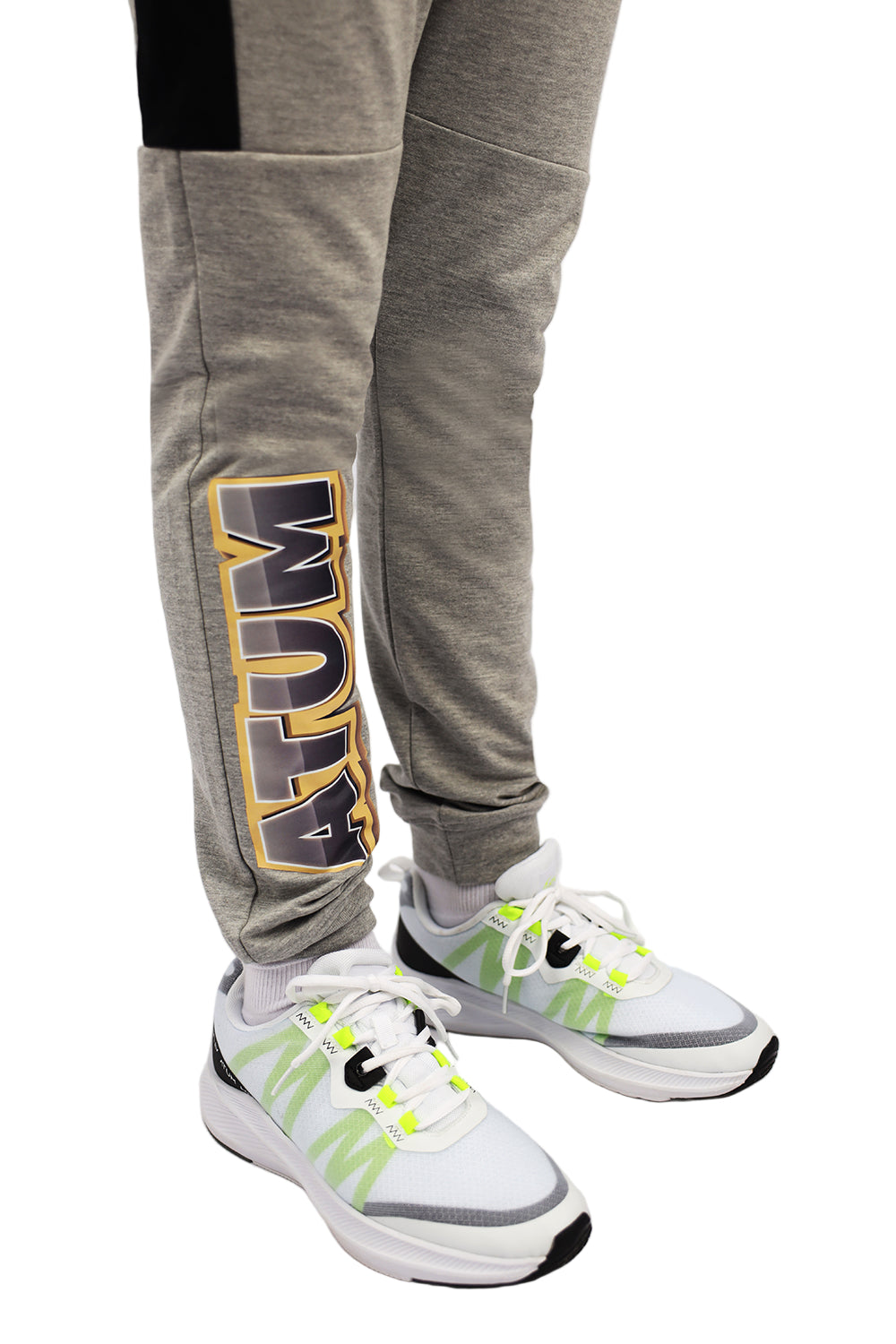 Boy's Basic Gray Sweatpants-Atum -82120120