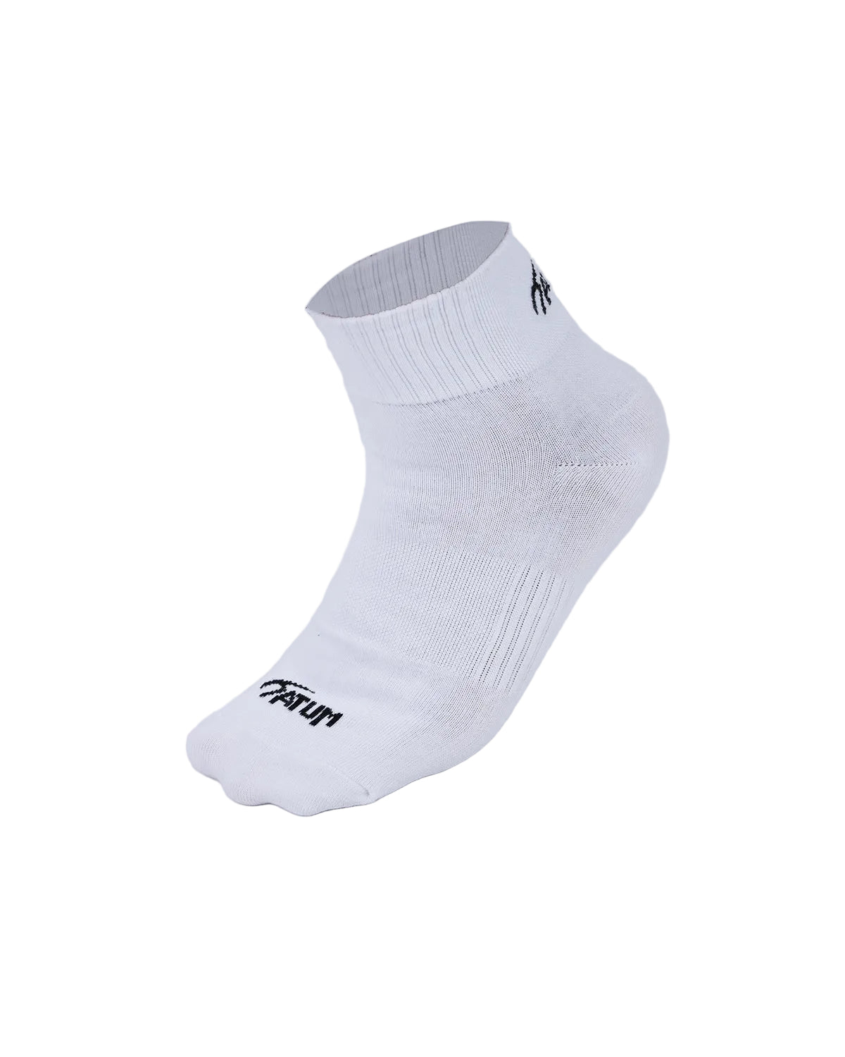 Unisex White Half Socks With Net-Atum -62828503