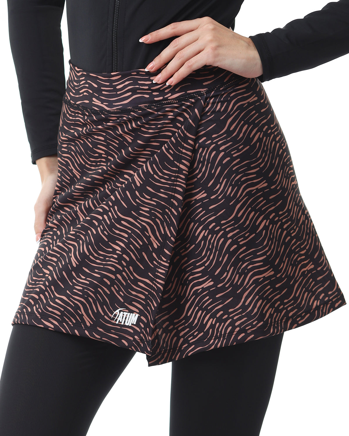 Midnight Waves Black Skirt-Atum -22262917