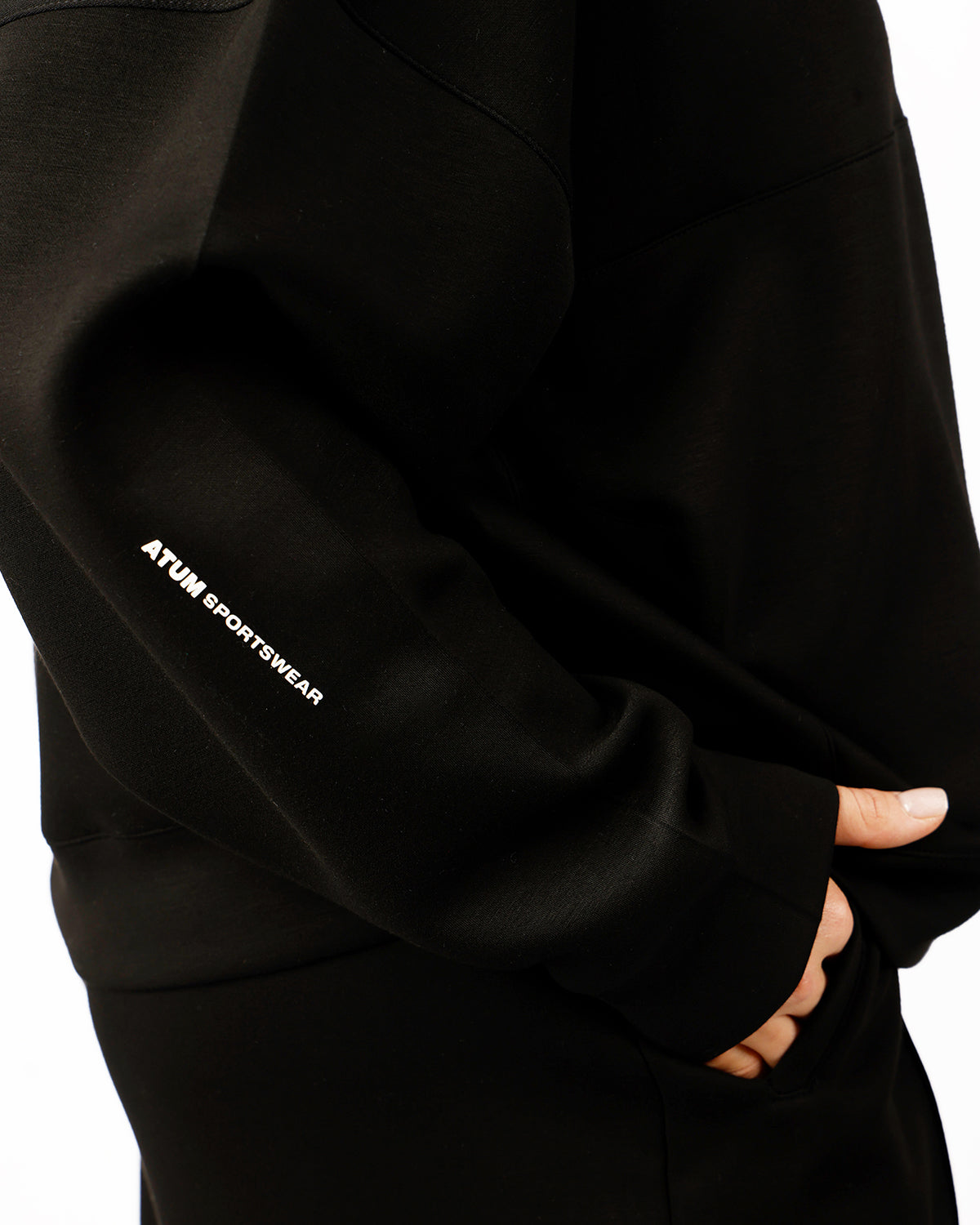 HalfZip Women's Black Tracksuit-Atum -45470487