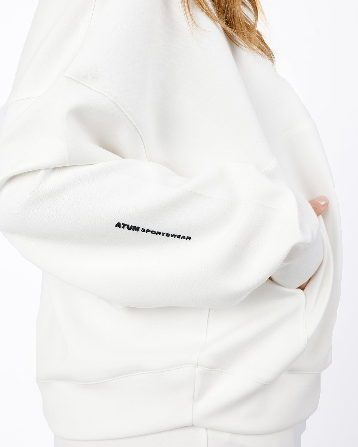 HalfZip Women's White Tracksuit-Atum -60599282