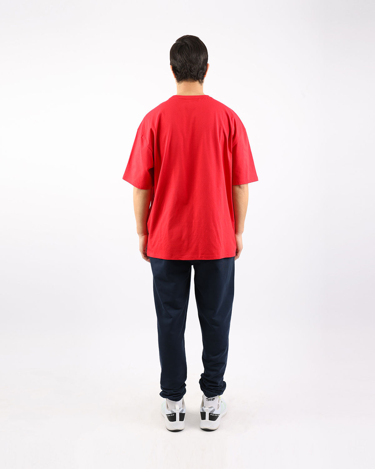 OverSized Basic Men's Red T-Shirt-Atum -65124555