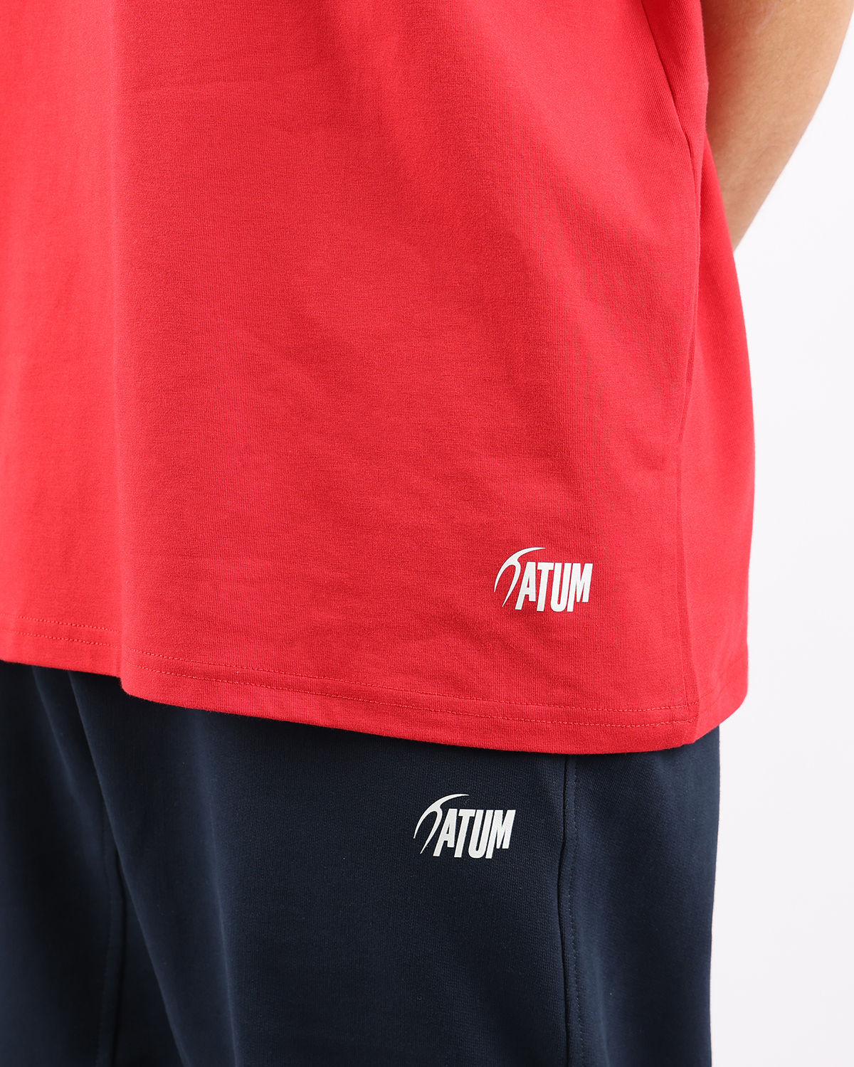 OverSized Basic Men's Red T-Shirt-Atum -78017415