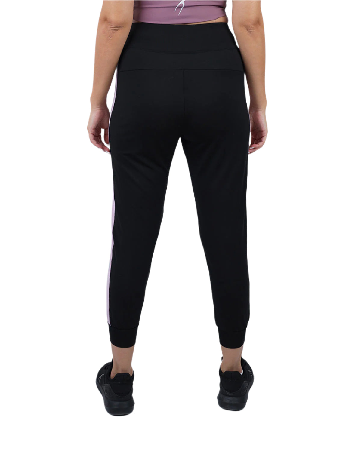 Stride Contrast Panel Pink Leggings-Atum -14700924