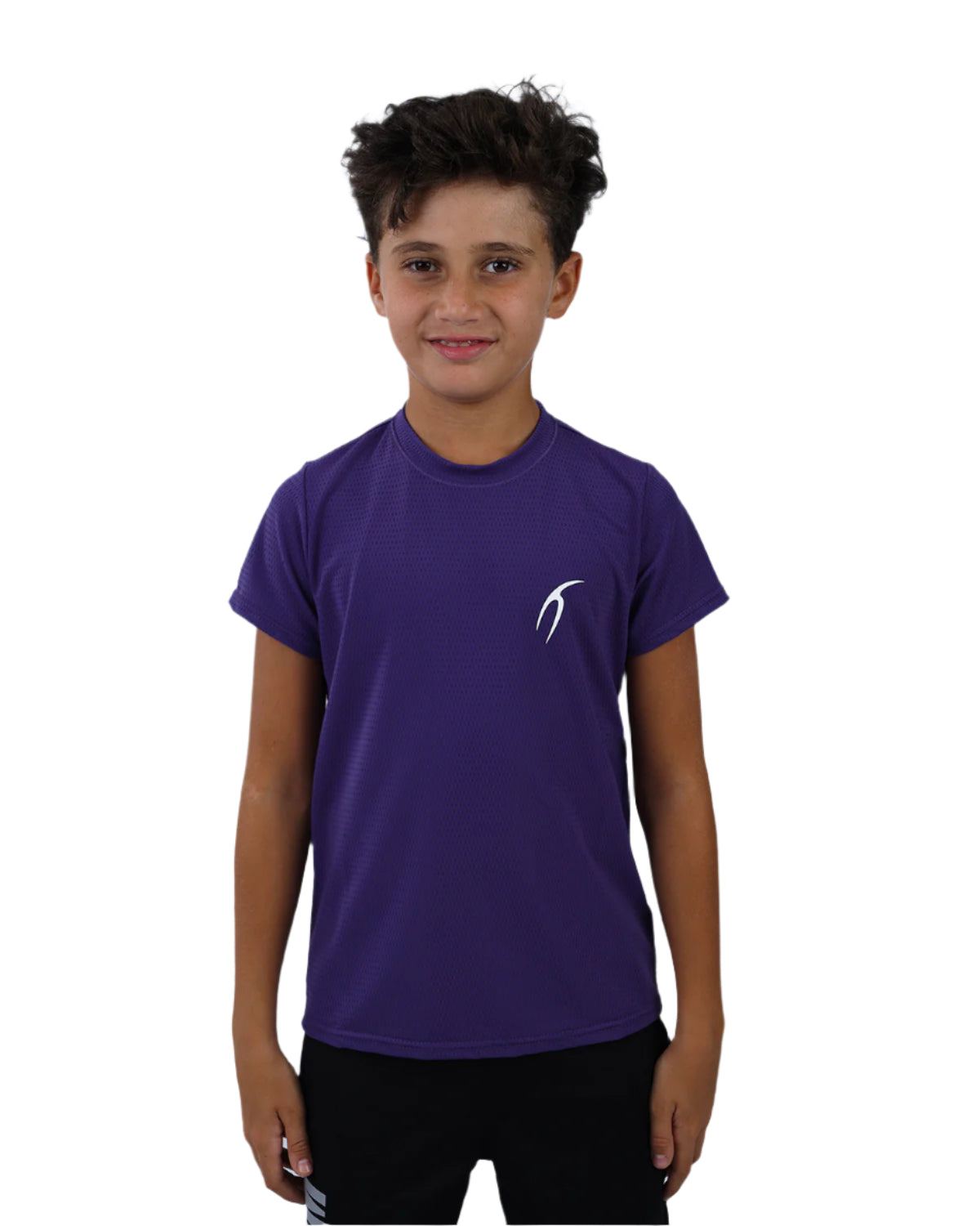 Crew Neck Short Sleeve Breathable Top-Atum -58332150