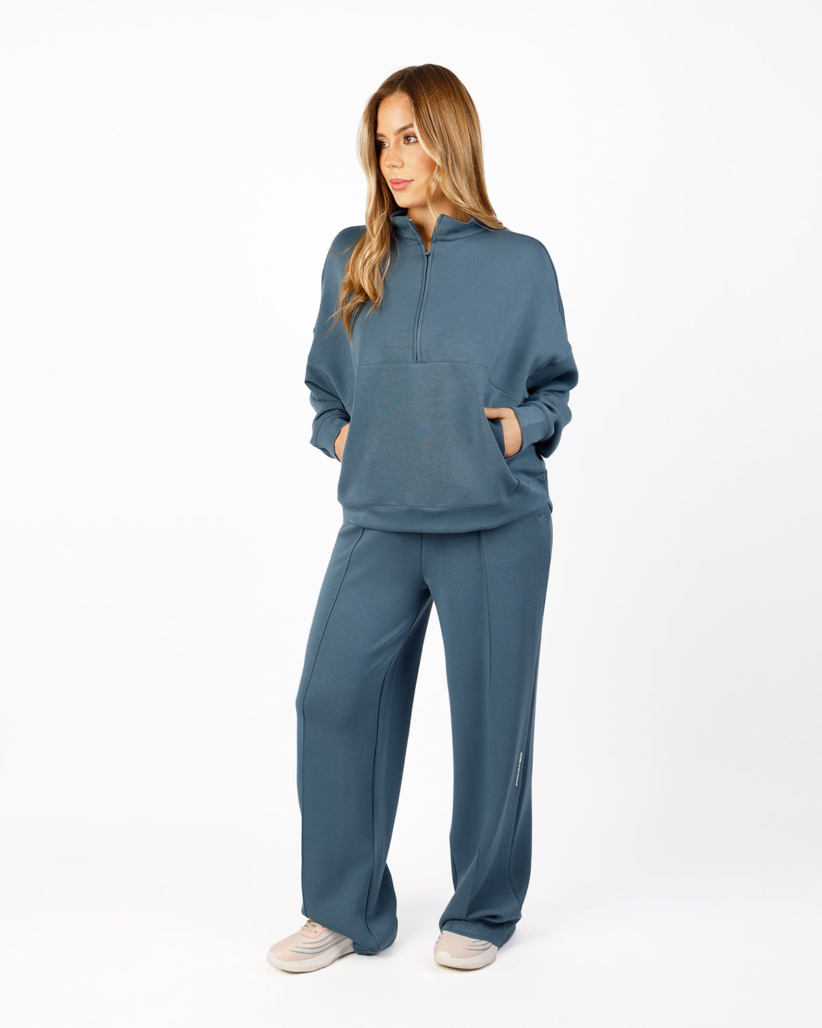 HalfZip Women's Blue Tracksuit-Atum -86986741