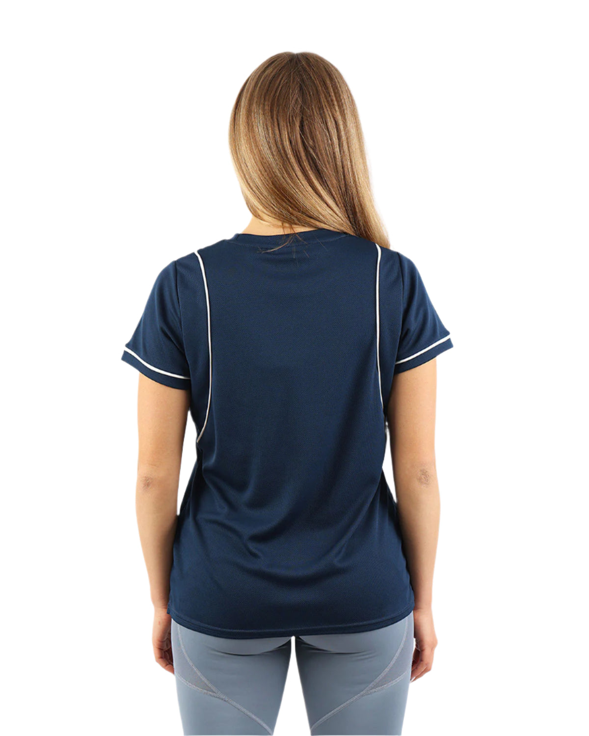 Ultra-Soft Cropped Blue T-Shirt-Atum -67721532