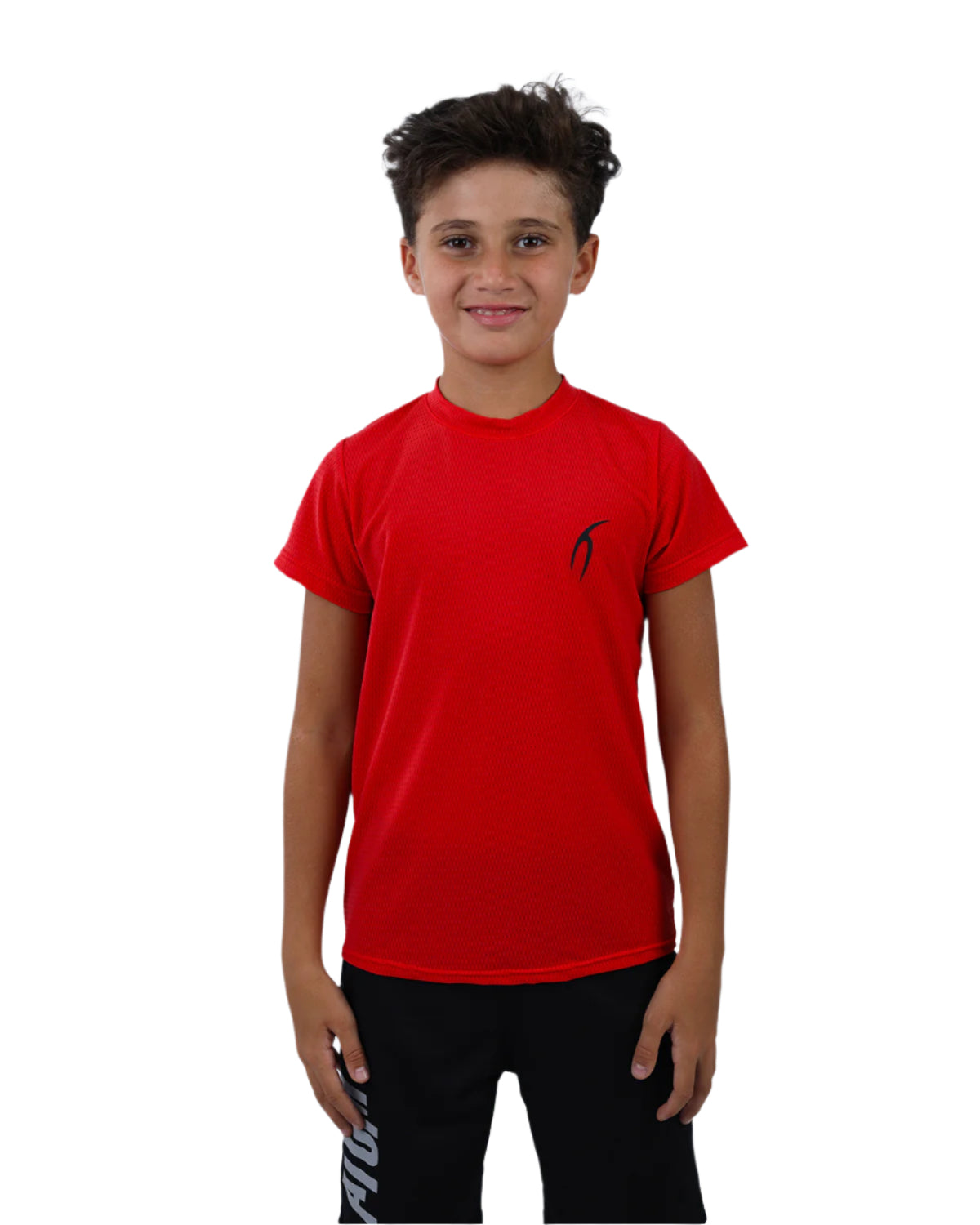 Crew Neck Short Sleeve Breathable Top-Atum -59461875