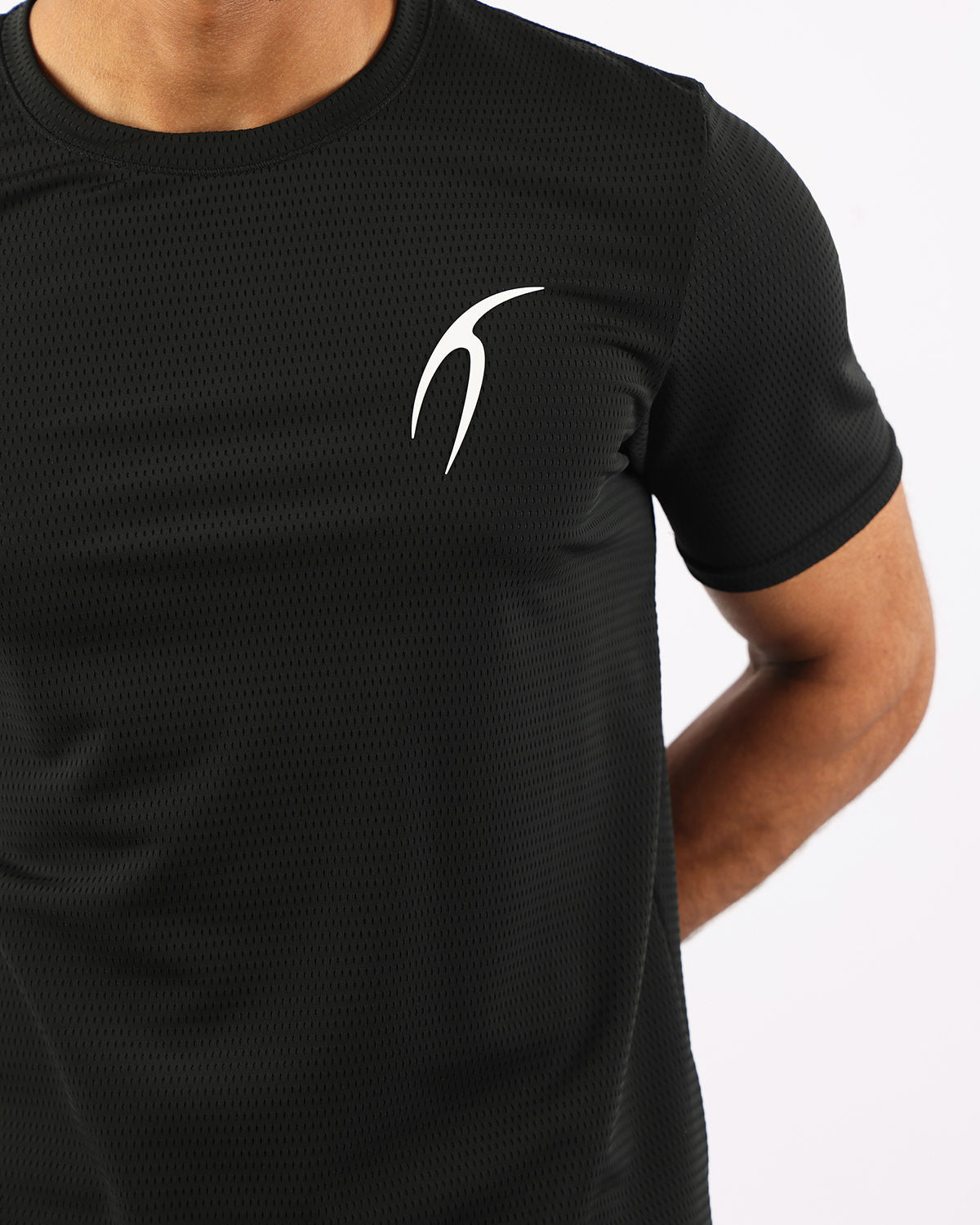 Crew Neck Short Sleeve Athletic Top-Atum -31820749