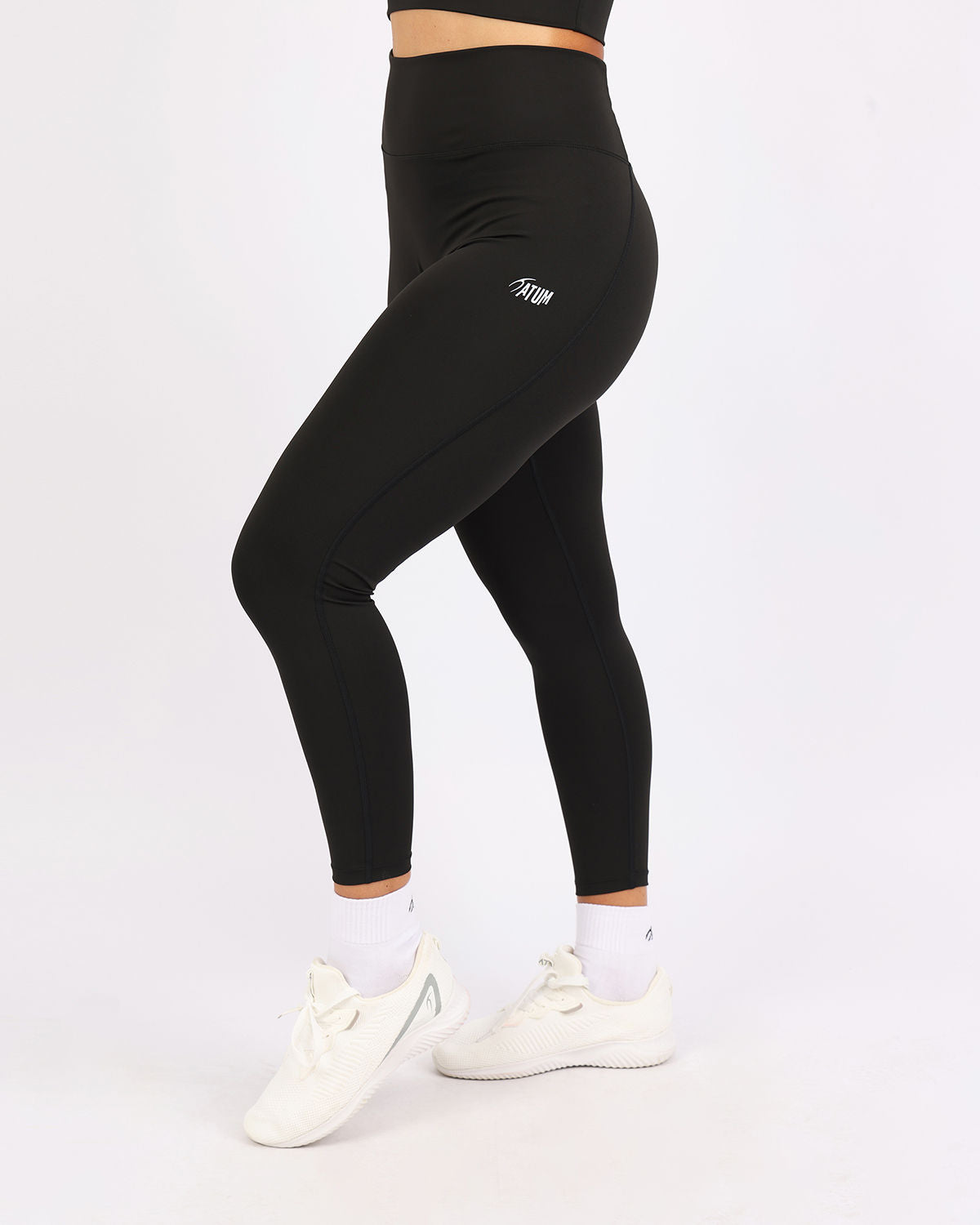 Curve Accent High-Rise Women's Leggings-Atum -60516528