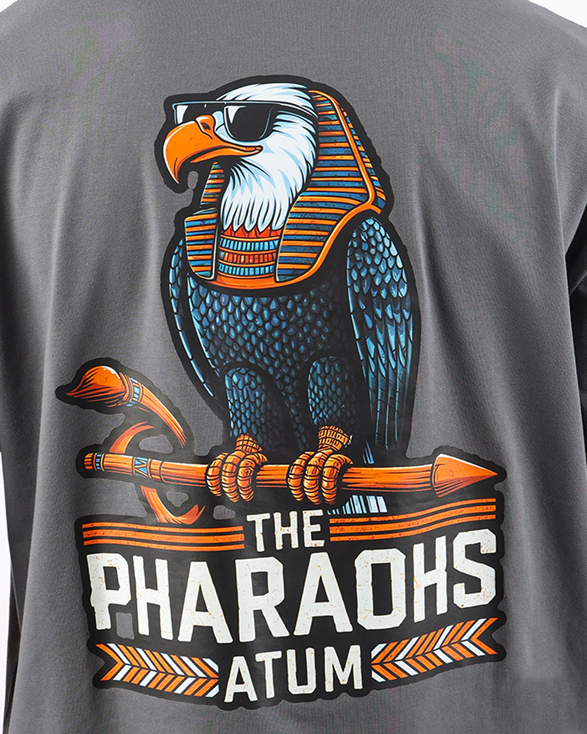 Pharaohs Legacy Dark Gray T-Shirt-Atum -89889899
