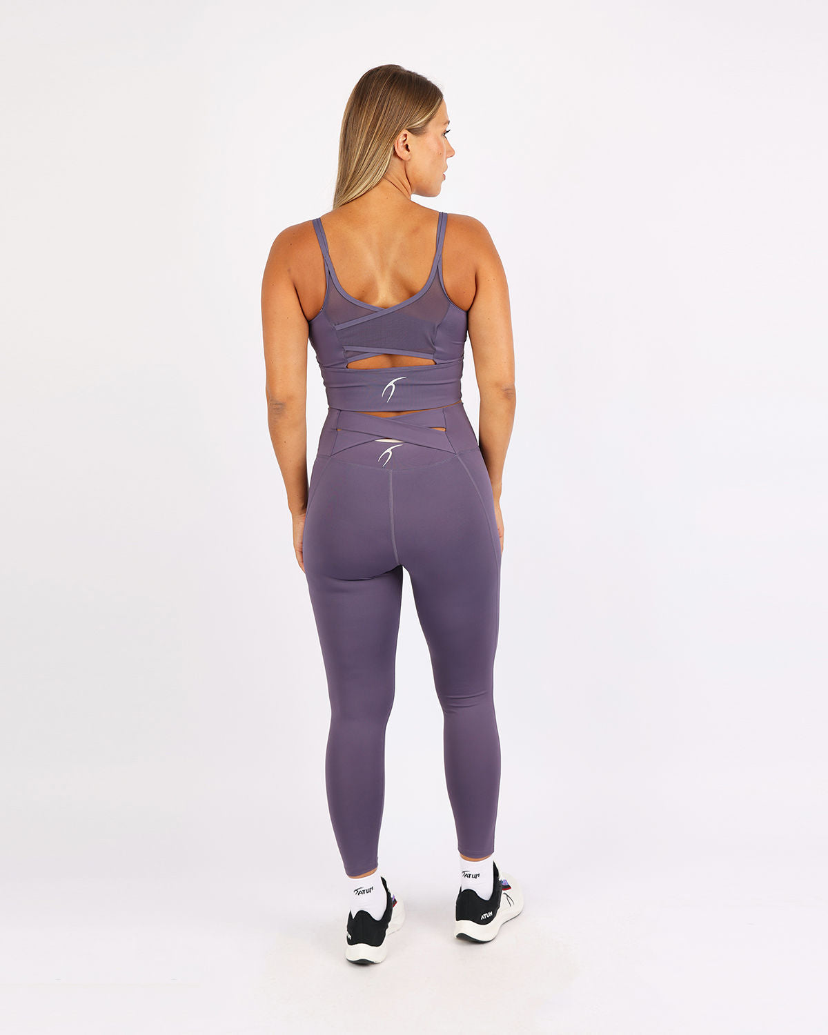 Curve Accent High-Rise Women's Leggings-Atum -90265817