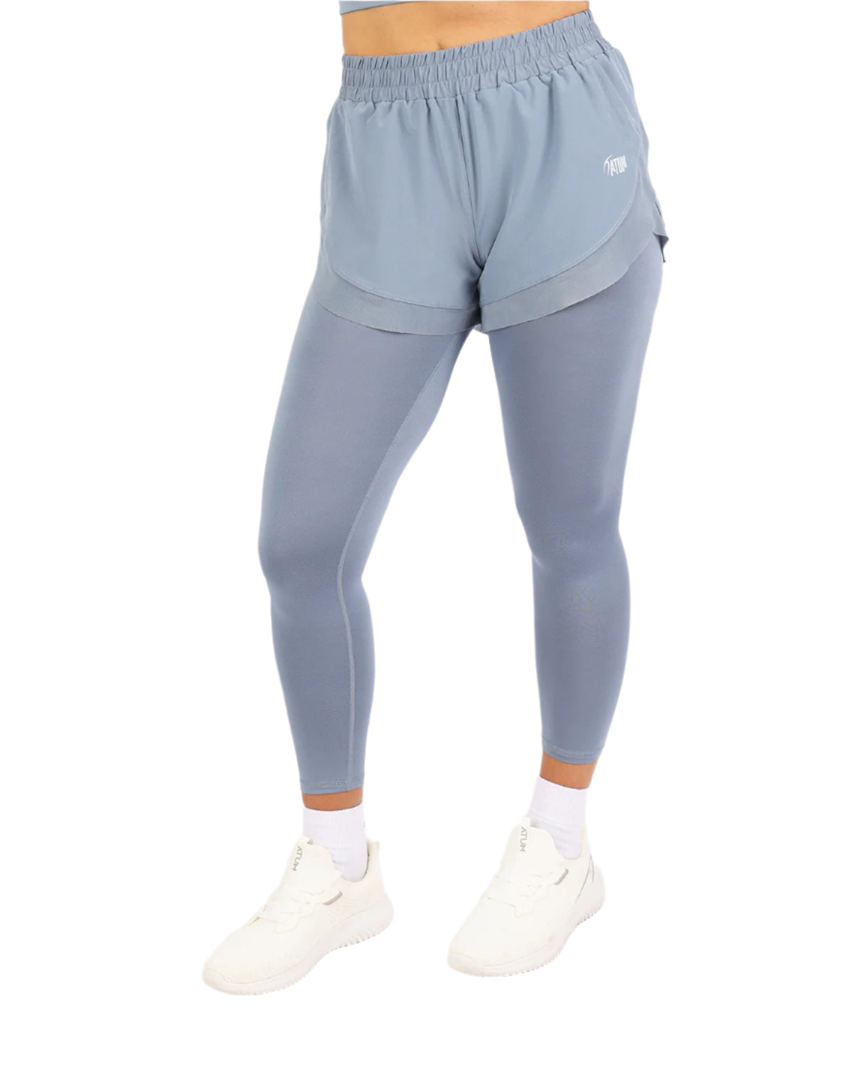 Pocket Wave Skort Women's Leggings-Atum -82273080