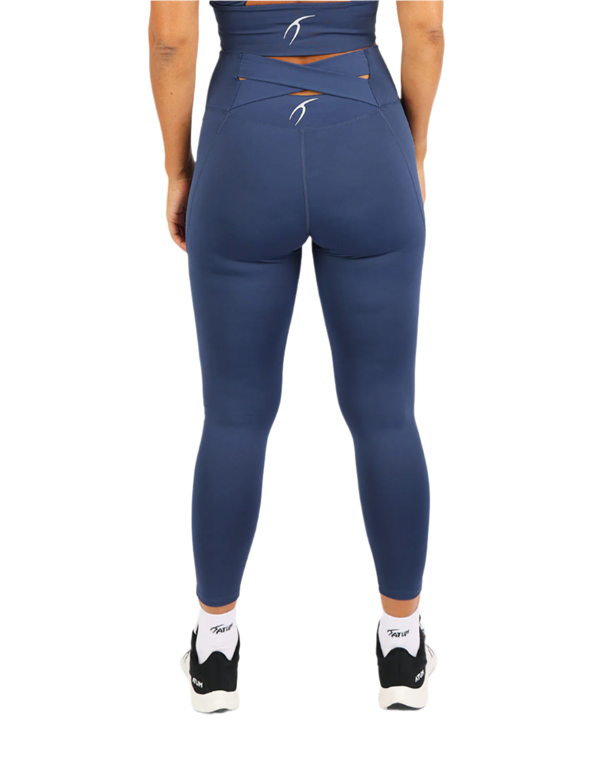 Curve Accent High-Rise Women's Leggings-Atum -40528812