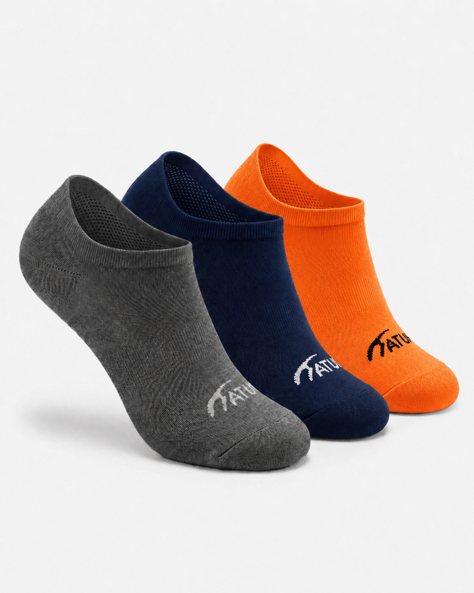 Adults Low-Cut MixOrange Training Socks-Pack of 3
