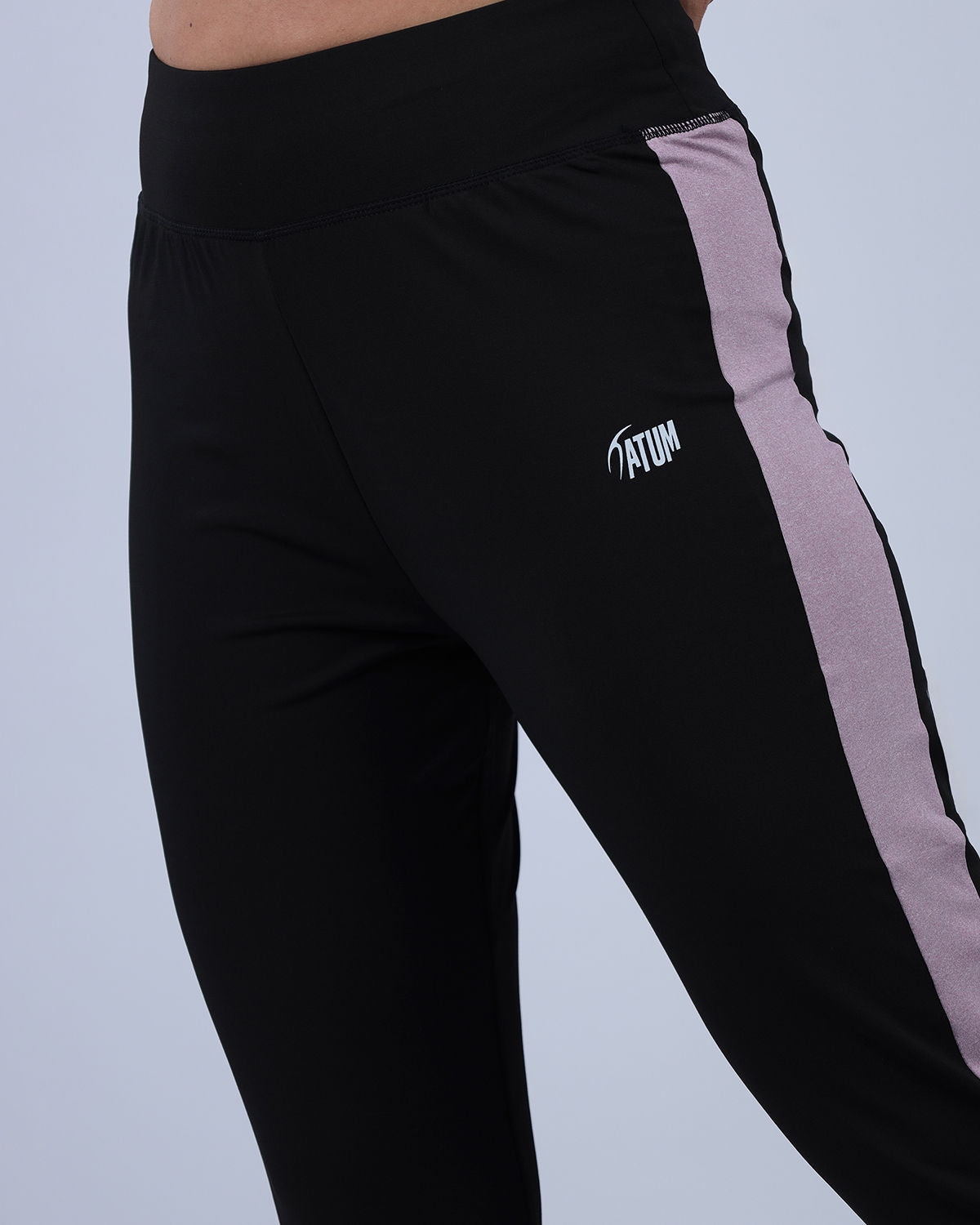 Stride Contrast Panel Pink Leggings-Atum -4493414