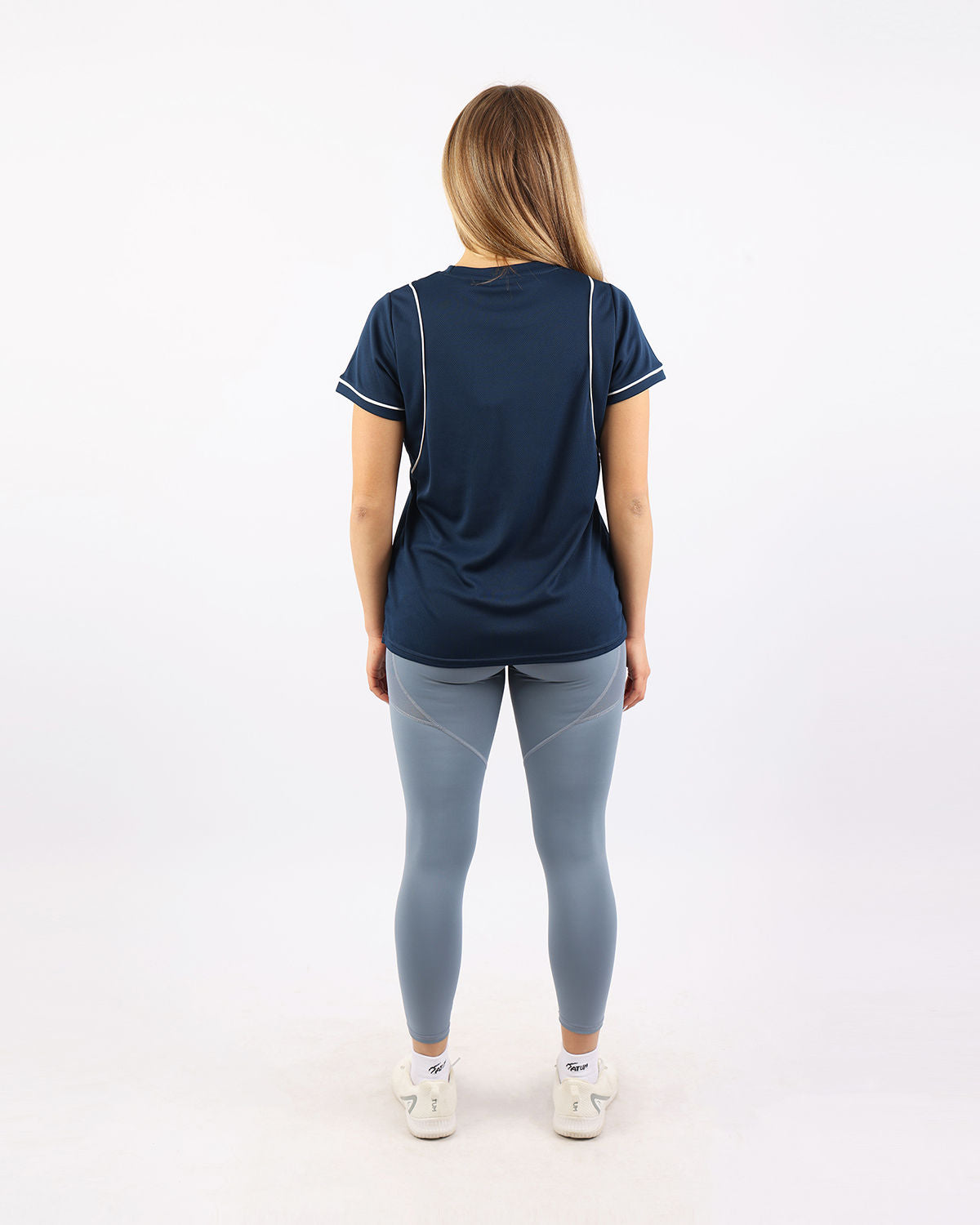 Ultra-Soft Cropped Blue T-Shirt-Atum -45889663