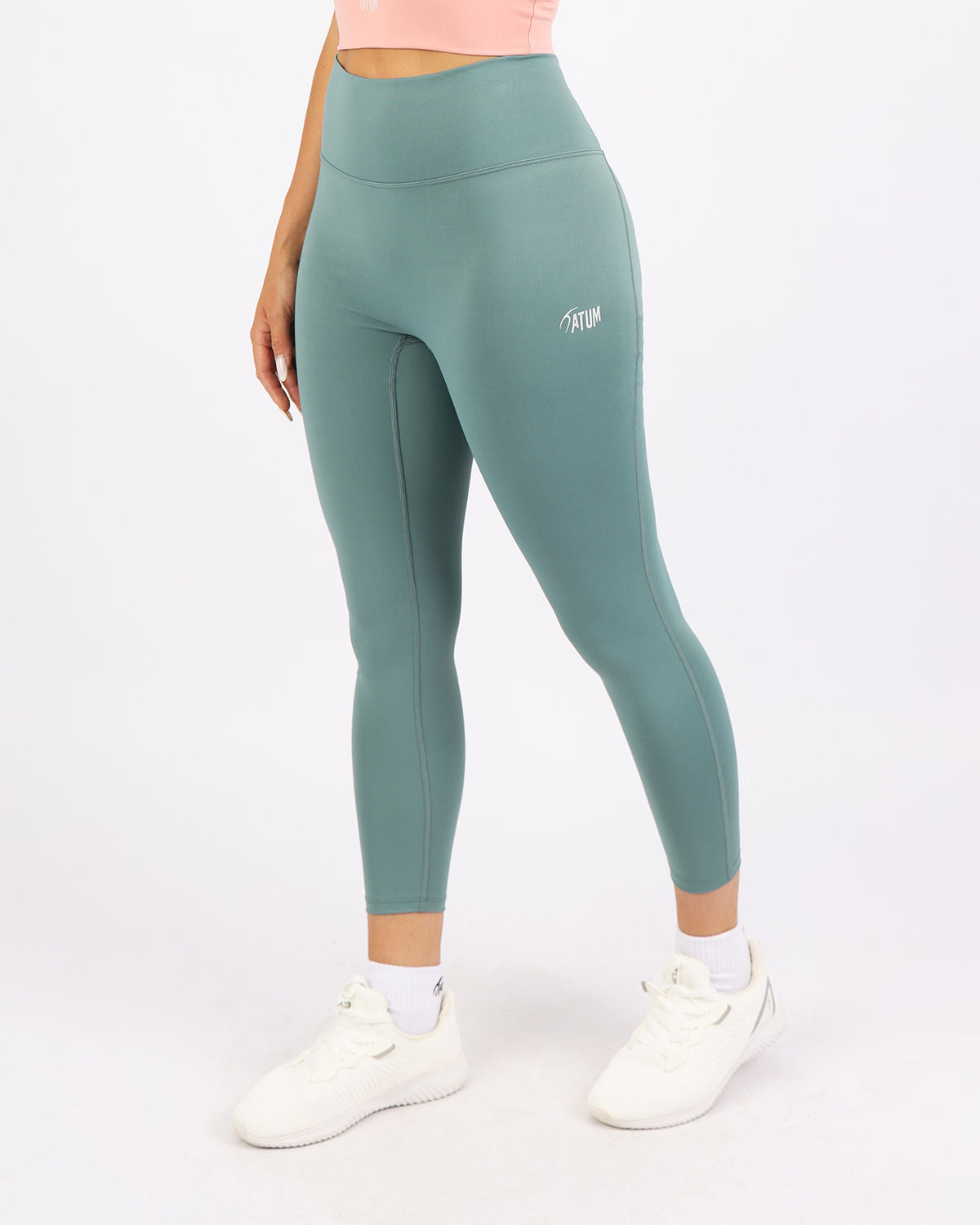 Curve Accent High-Rise Women's Leggings-Atum -2637153