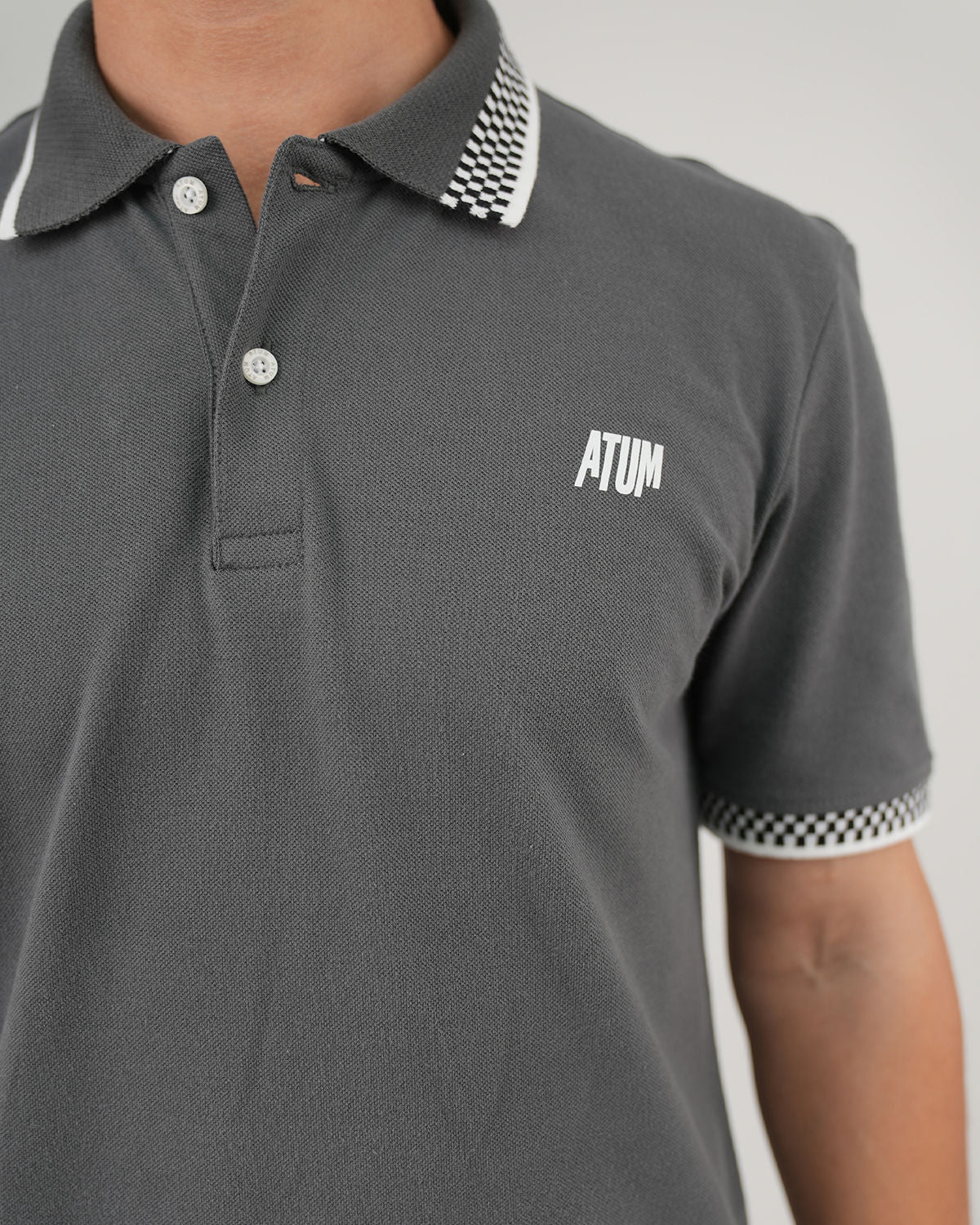Clashflex Gray Polo Shirt-Atum -43694981