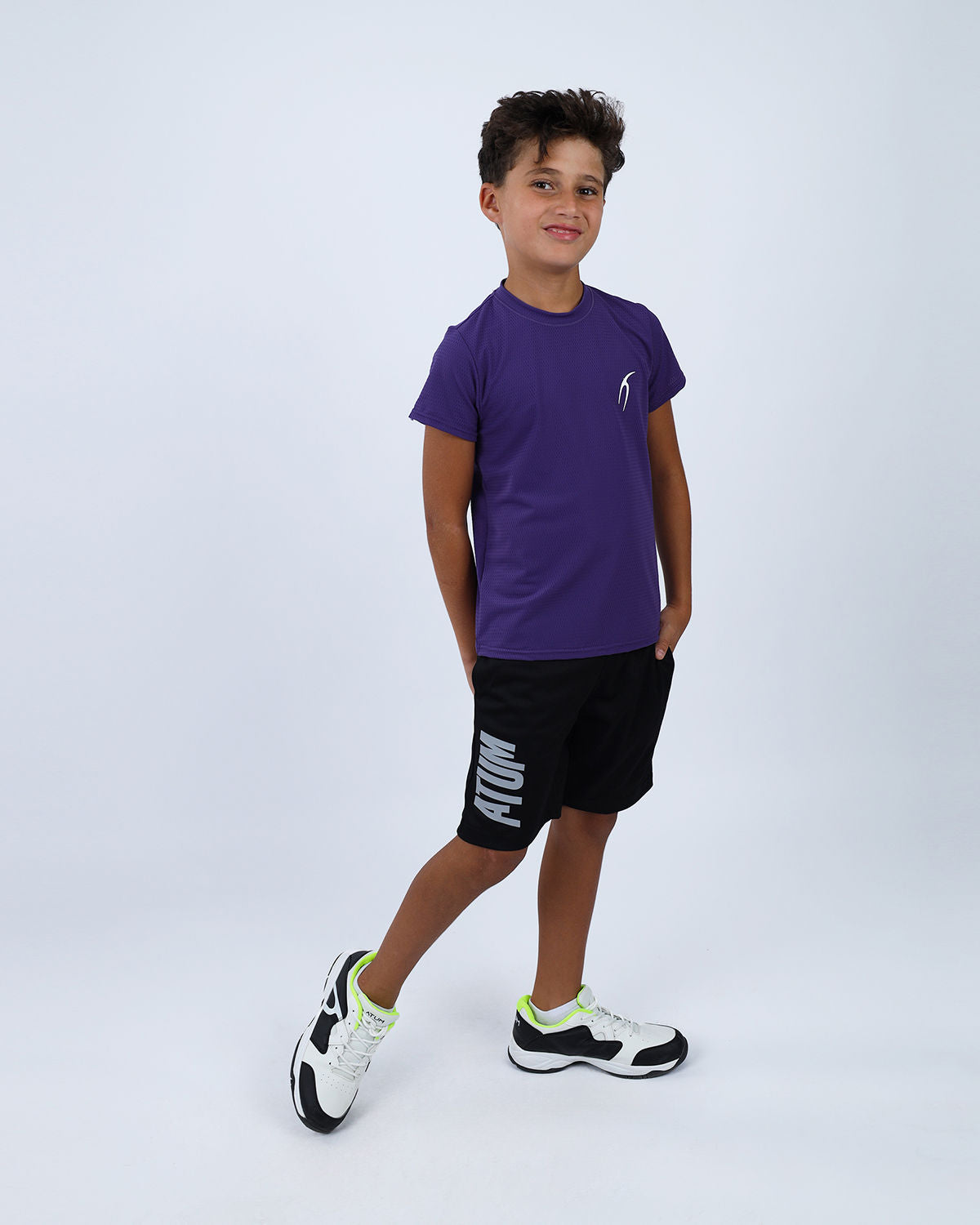 Crew Neck Short Sleeve Breathable Top-Atum -29531213