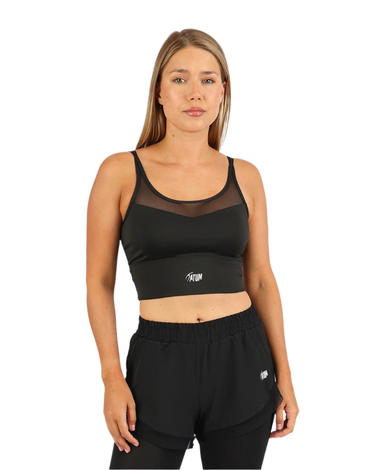 SculptFlex Black Crossback Bra-Atum -82926357