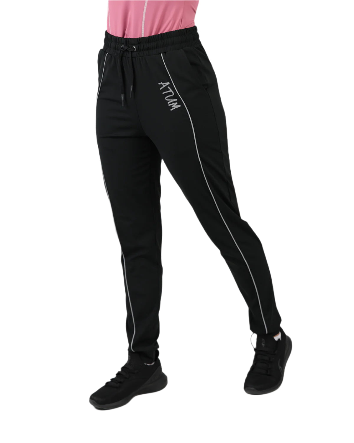 Relaxed Fit Black Pants-Atum -47411976