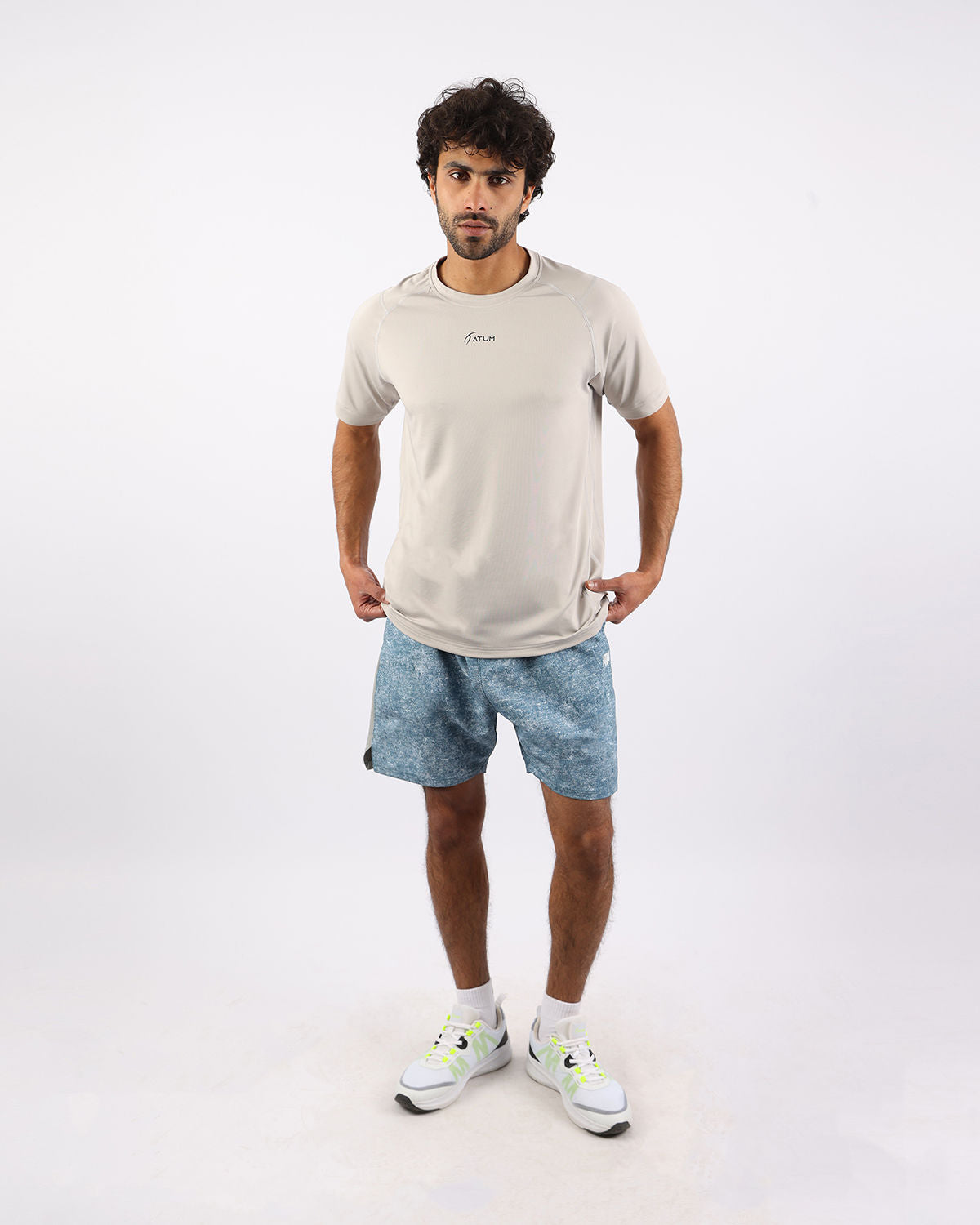 Energy Flow Men's Gray T-Shirt-Atum -49030017