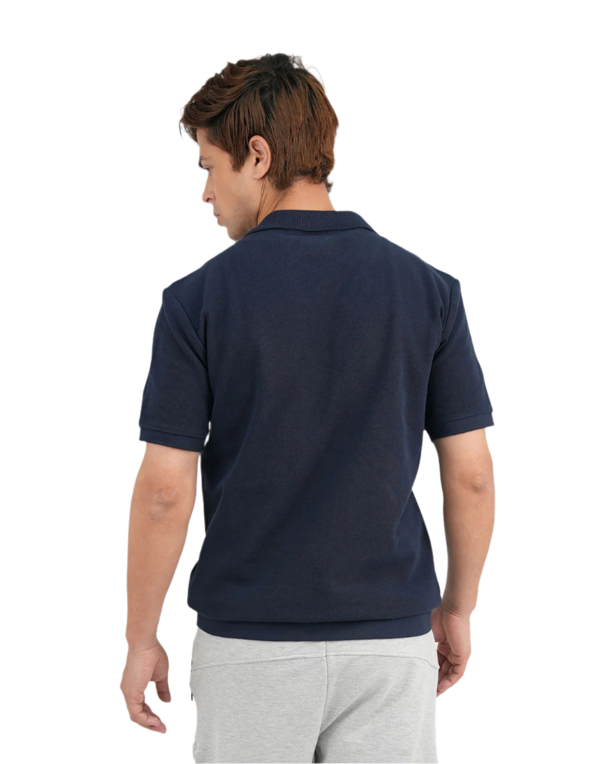 Regular Fit Navy Polo Shirt-Atum -76222482