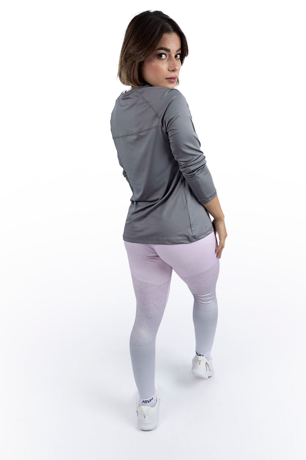 Women's Limitless Pink Leggings-Atum -24145989