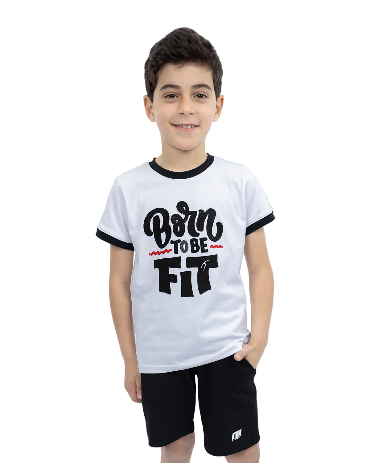 Be Fit Crew-Neck White T-Shirt