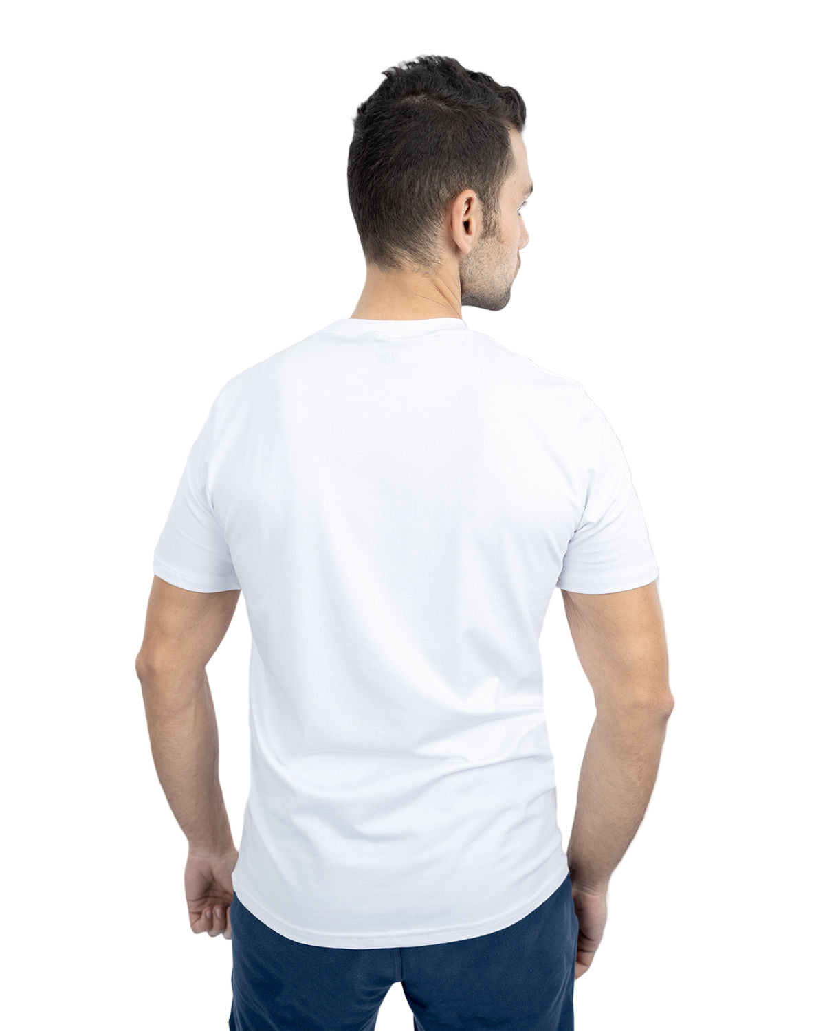 Men's Graphic Logo White T-Shirt-Atum -98716517