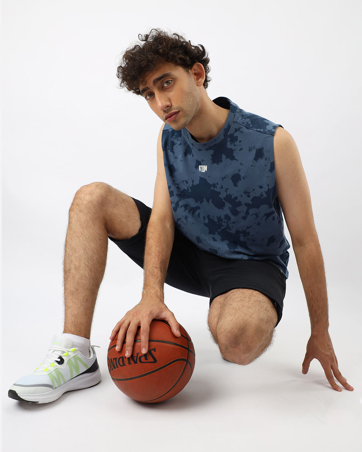 Men's Essential Navy Tank Top-Atum -8637462