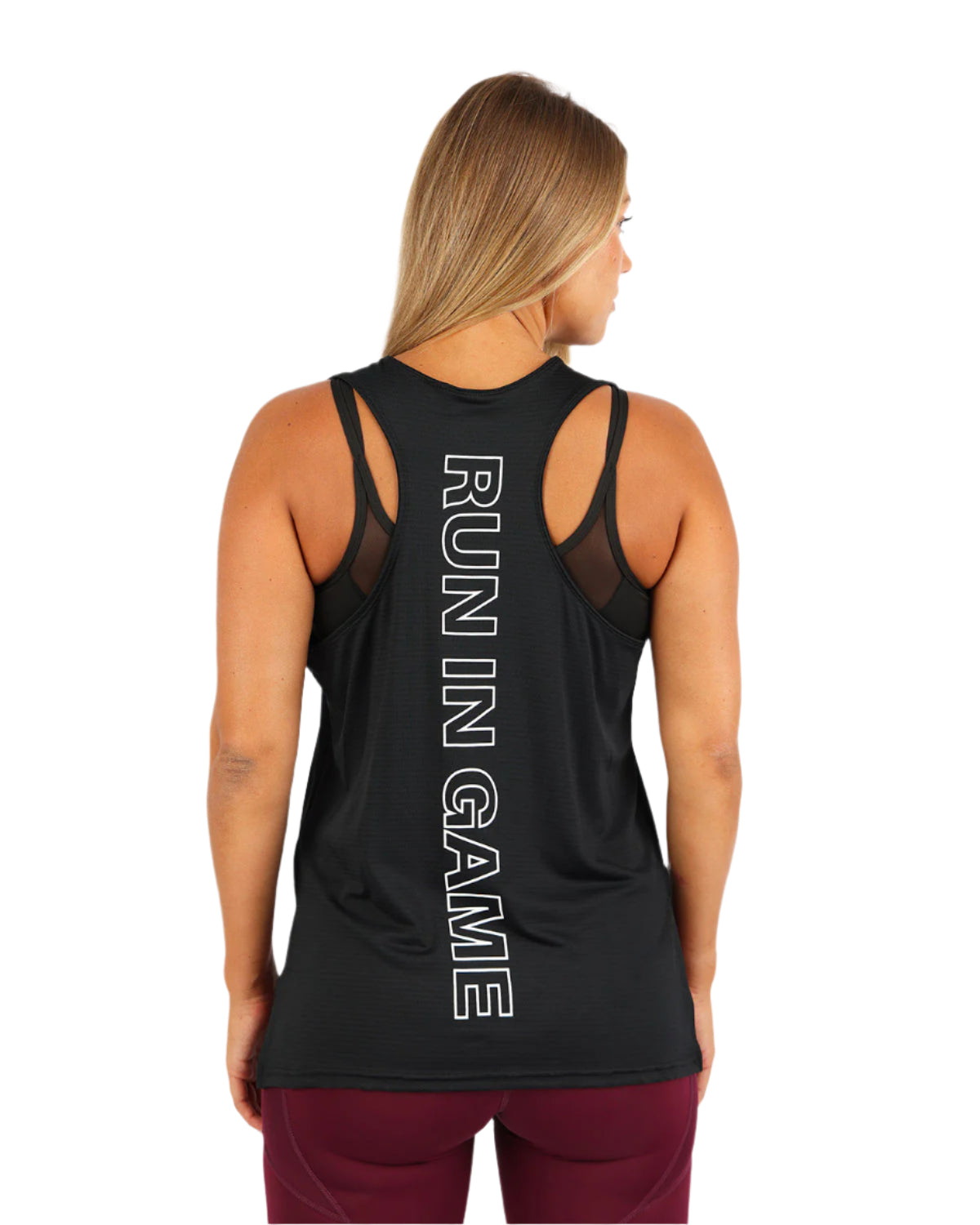 Vivid Motion Black Tank Top-Atum -70722027
