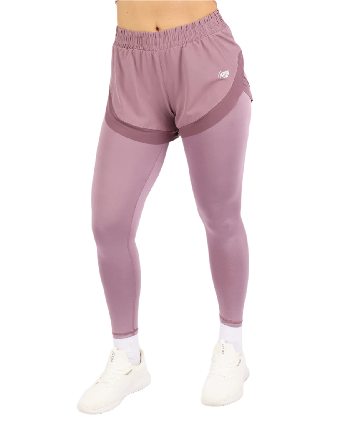 Pocket Wave Skort Purple Leggings-Atum -80602261