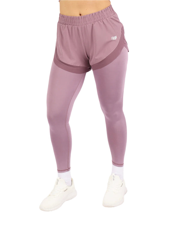 Pocket Wave Skort Purple Leggings-Atum -80602261