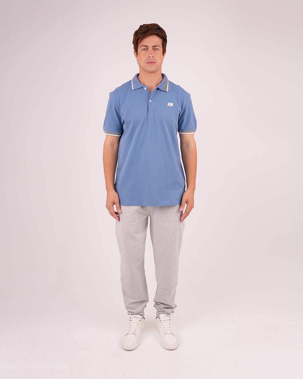 Clashflex Indigo Polo Shirt-Atum -72259521