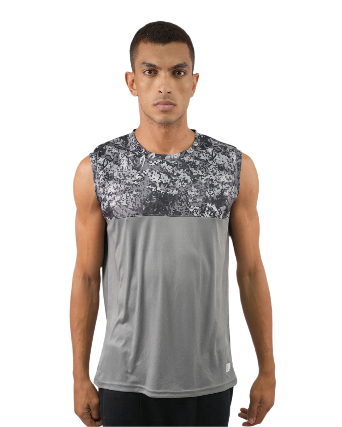Hi-Dri Cut-Off Gray Tank Top-Atum -91949048
