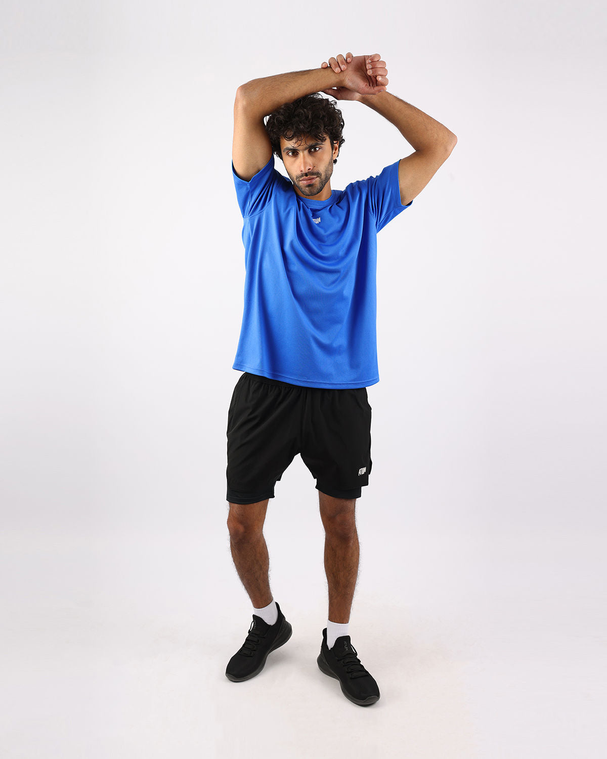 Prime Fit Men's Blue T-Shirt-Atum -43765003