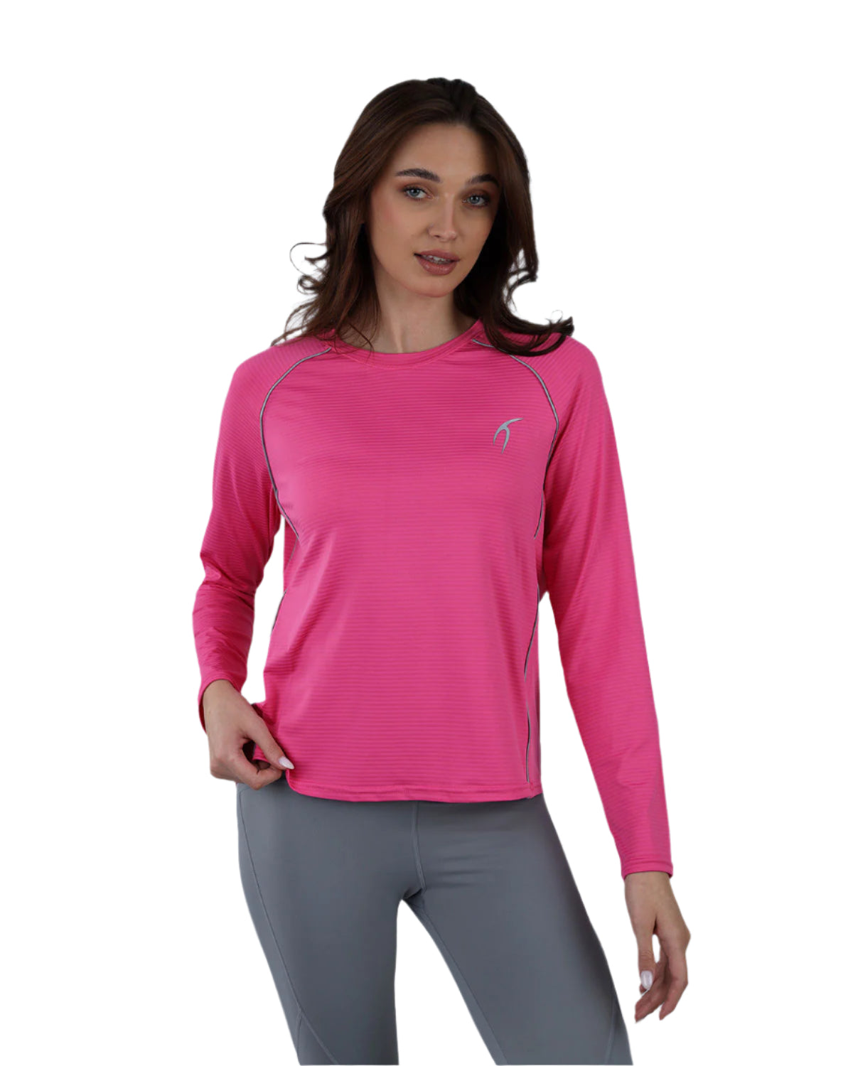 Slim Long Sleeve Fuchsia Top-Atum -5767895